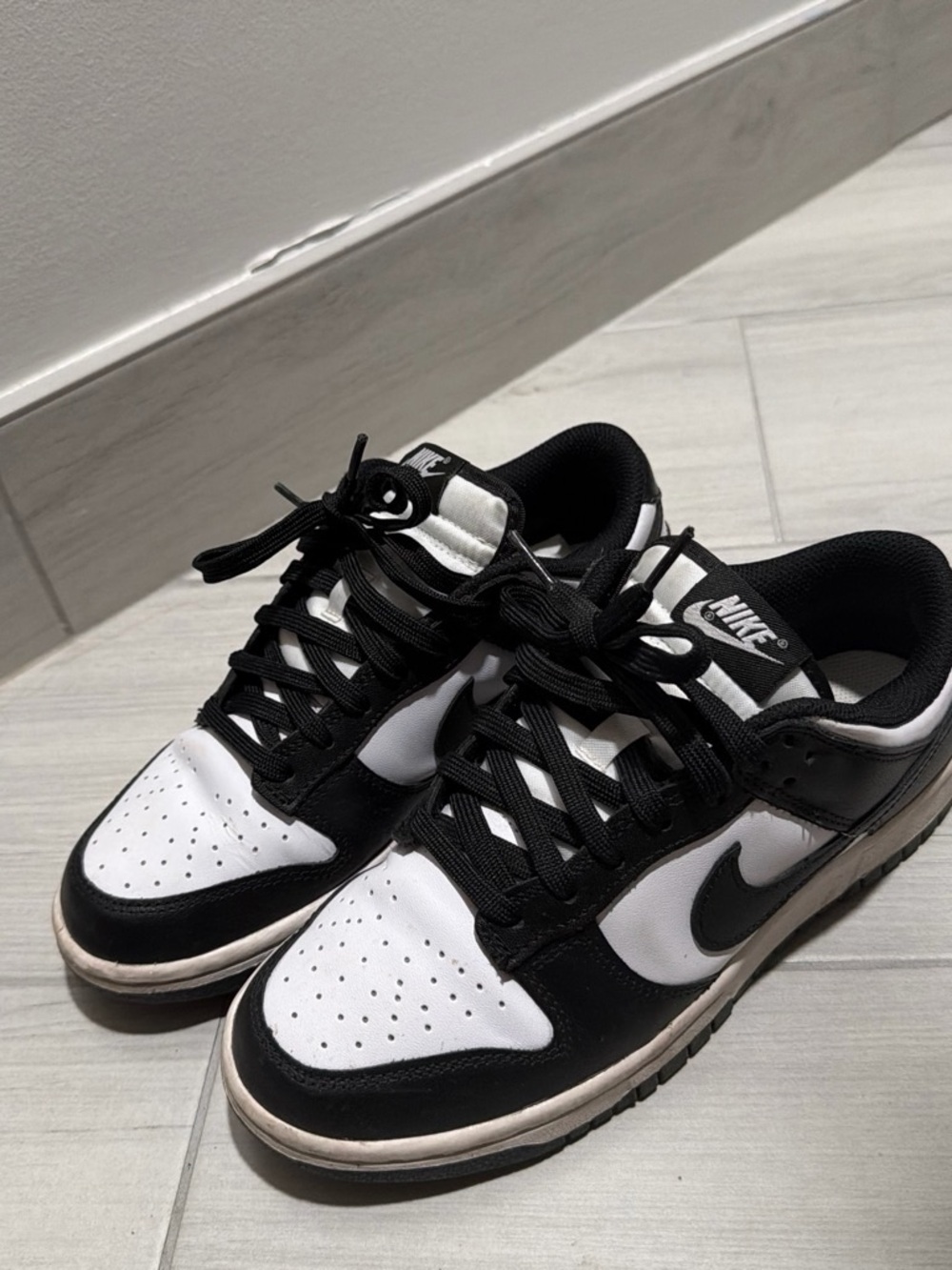 Nike women's Black & White Low-Top Sneakers